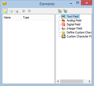 In Visuino: Add, and Setup Text and Analog Value Elements to Display the Latitude
