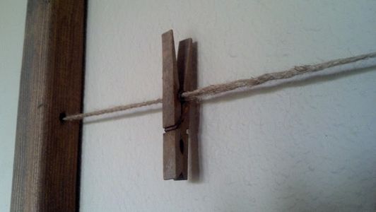 Clothes Pin Photo Hanger