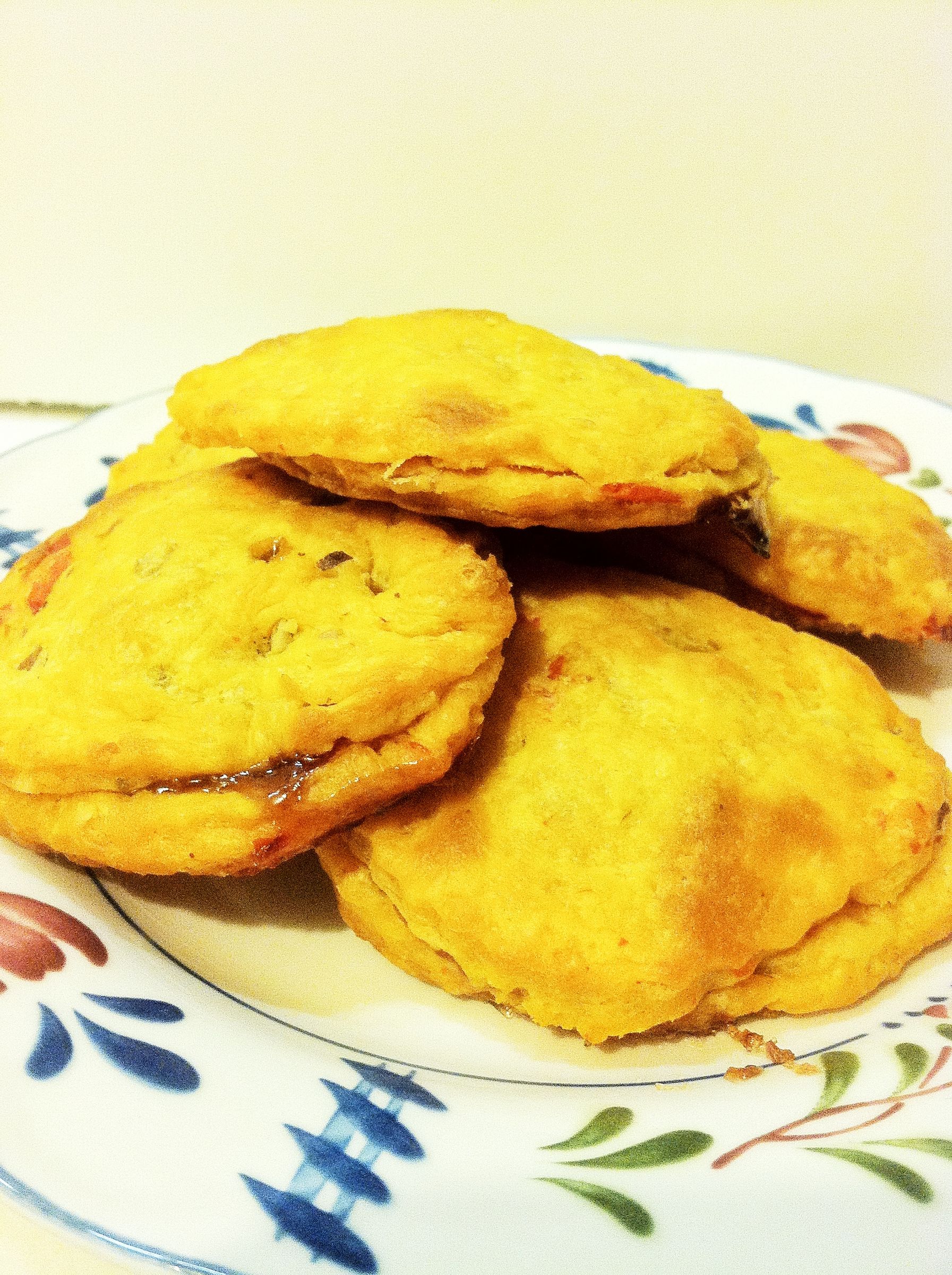 Pimento Cheese Cookies Stuffed With Strawberry Jam