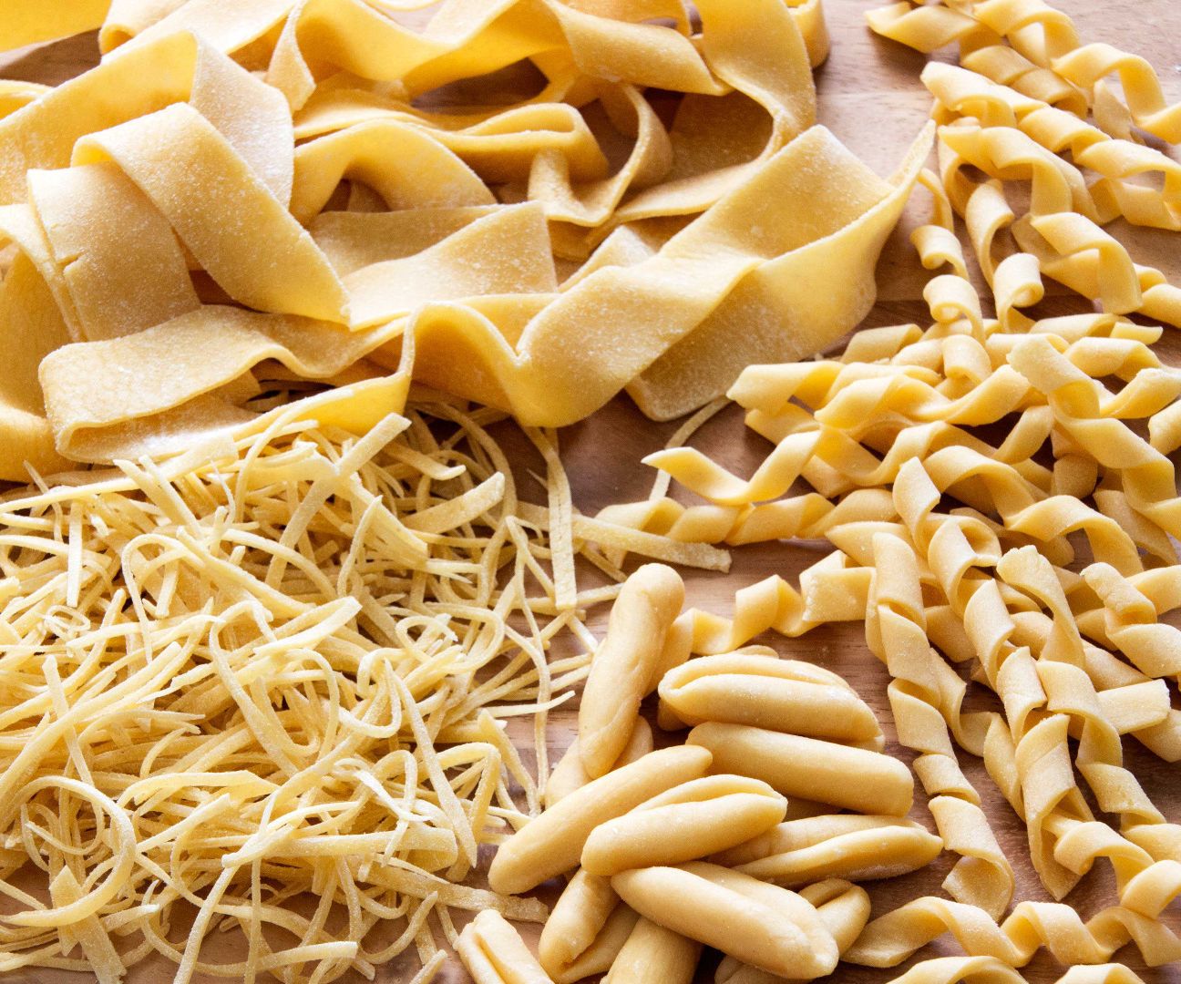 Make Pasta Shapes at Home (e.g. Tagliatelle, Fusilli, Farfalle)