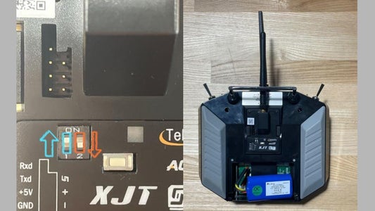Attaching the Telemetry Module and Battery to Radio