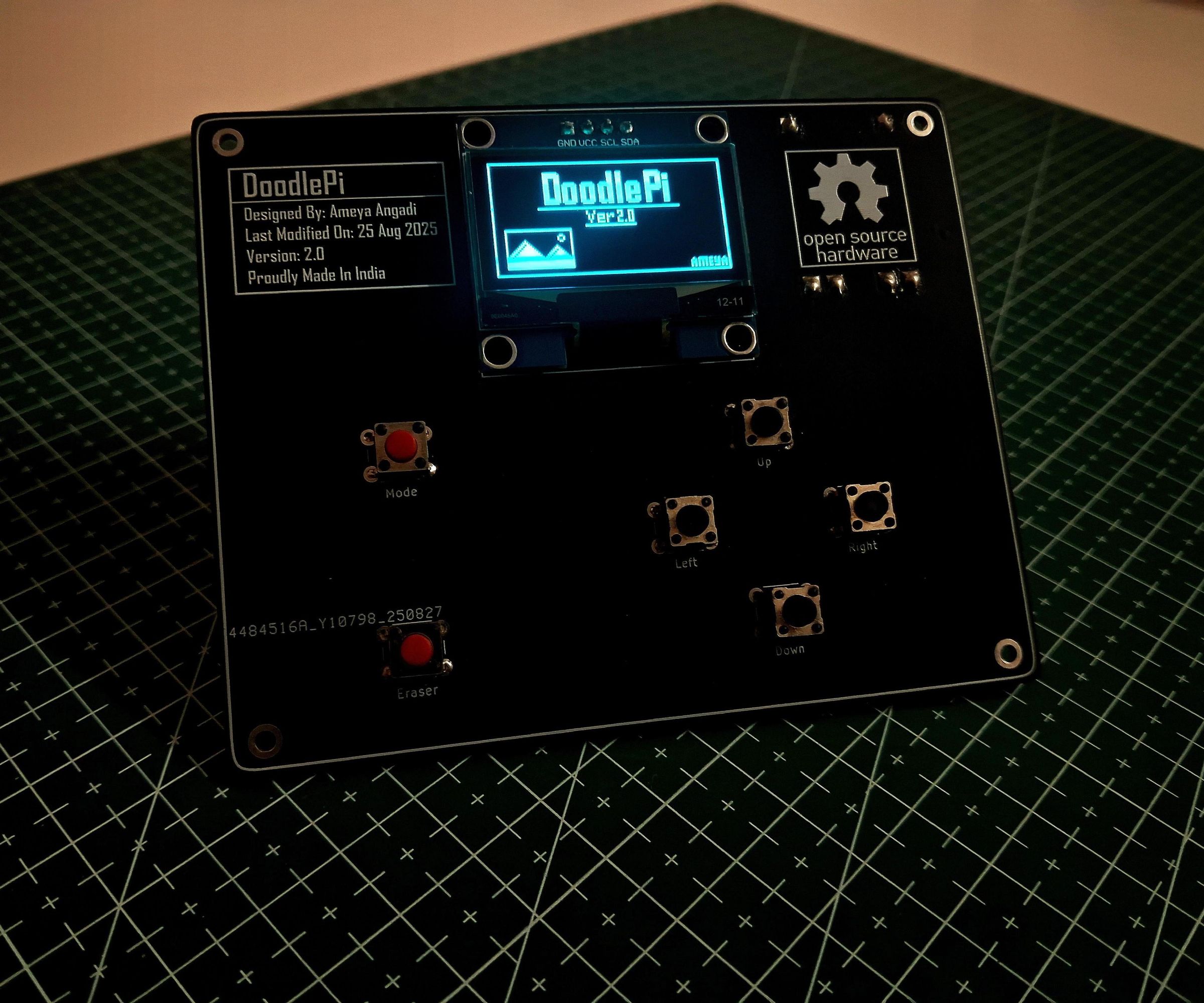 DoodlePi V2: a Raspberry Pi Pico Pixel Art Drawing Toy