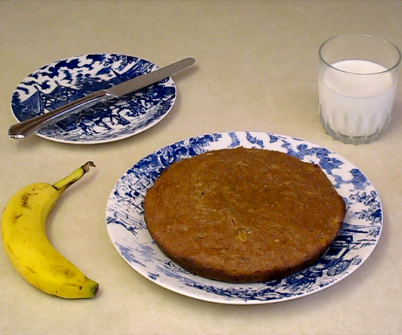 Make Banana Bread Using a Fork, Spoon and Knife.
