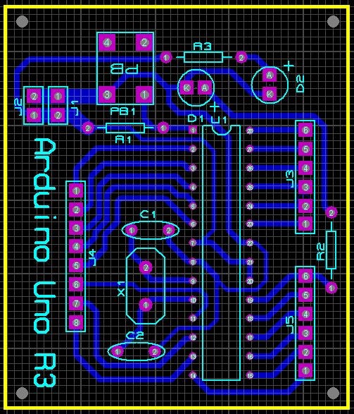Arduino Uno Chip Layout