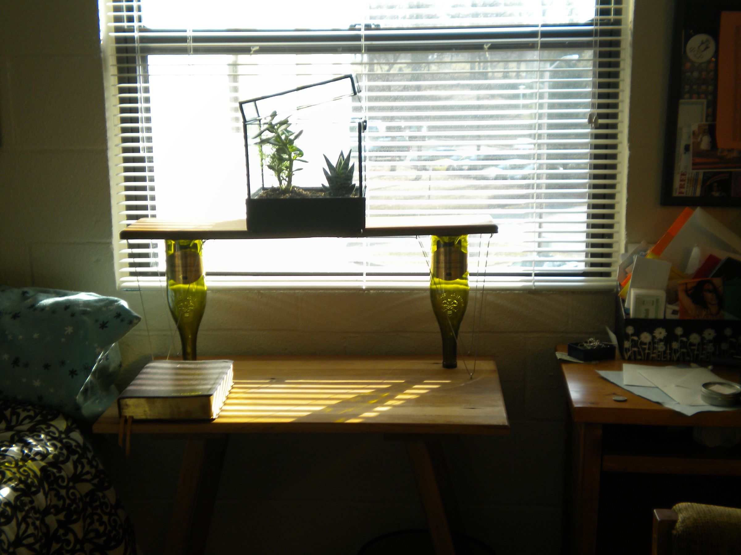 Recycled Wood Window Table