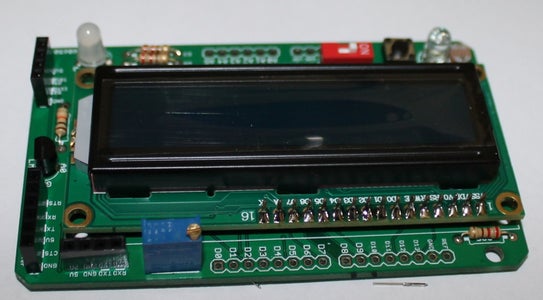 Step 9- Solder 16x2 LCD