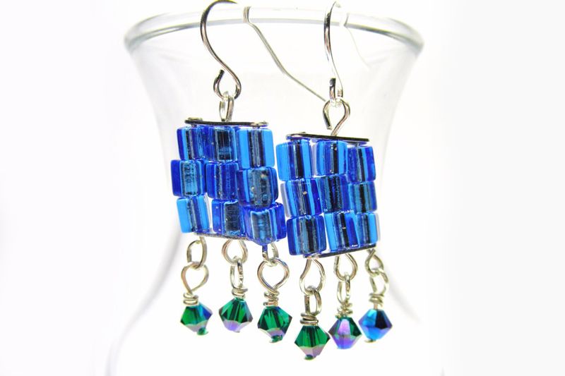 Beaded Jewelry Making Ideas-Handmade Crystal Earrings