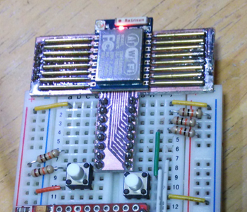 Detouchable Converter Board for ESP-07 and 12 With Pogo Pins