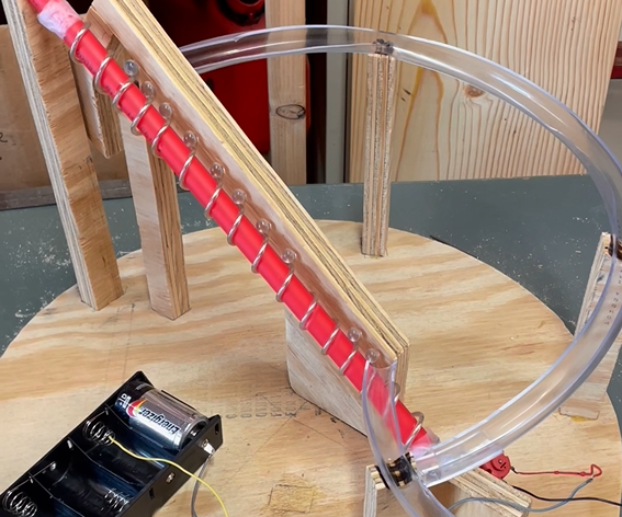 Table Top Marble Roller Coaster