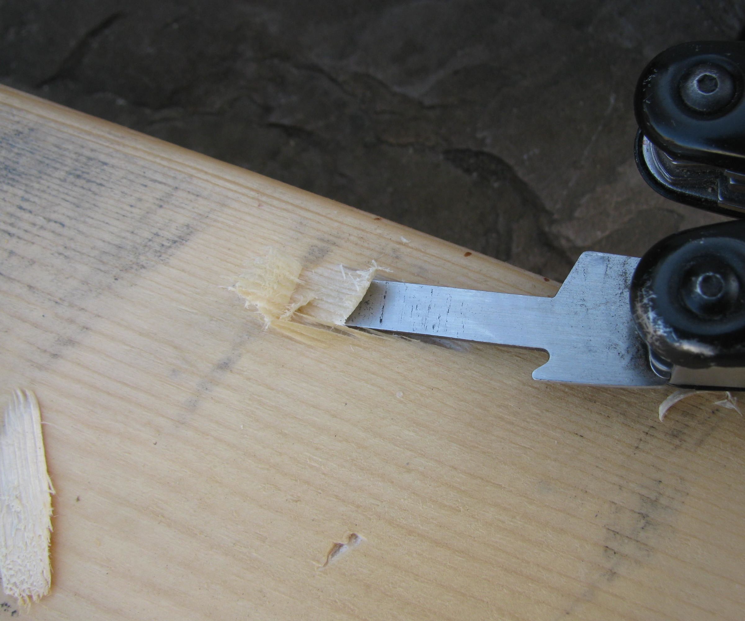 Flat Head Screwdriver Into a Chisel