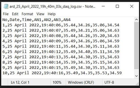 Build a Arduino Based 4 Channel Python Data Logging System (DAQ) to CSV ...