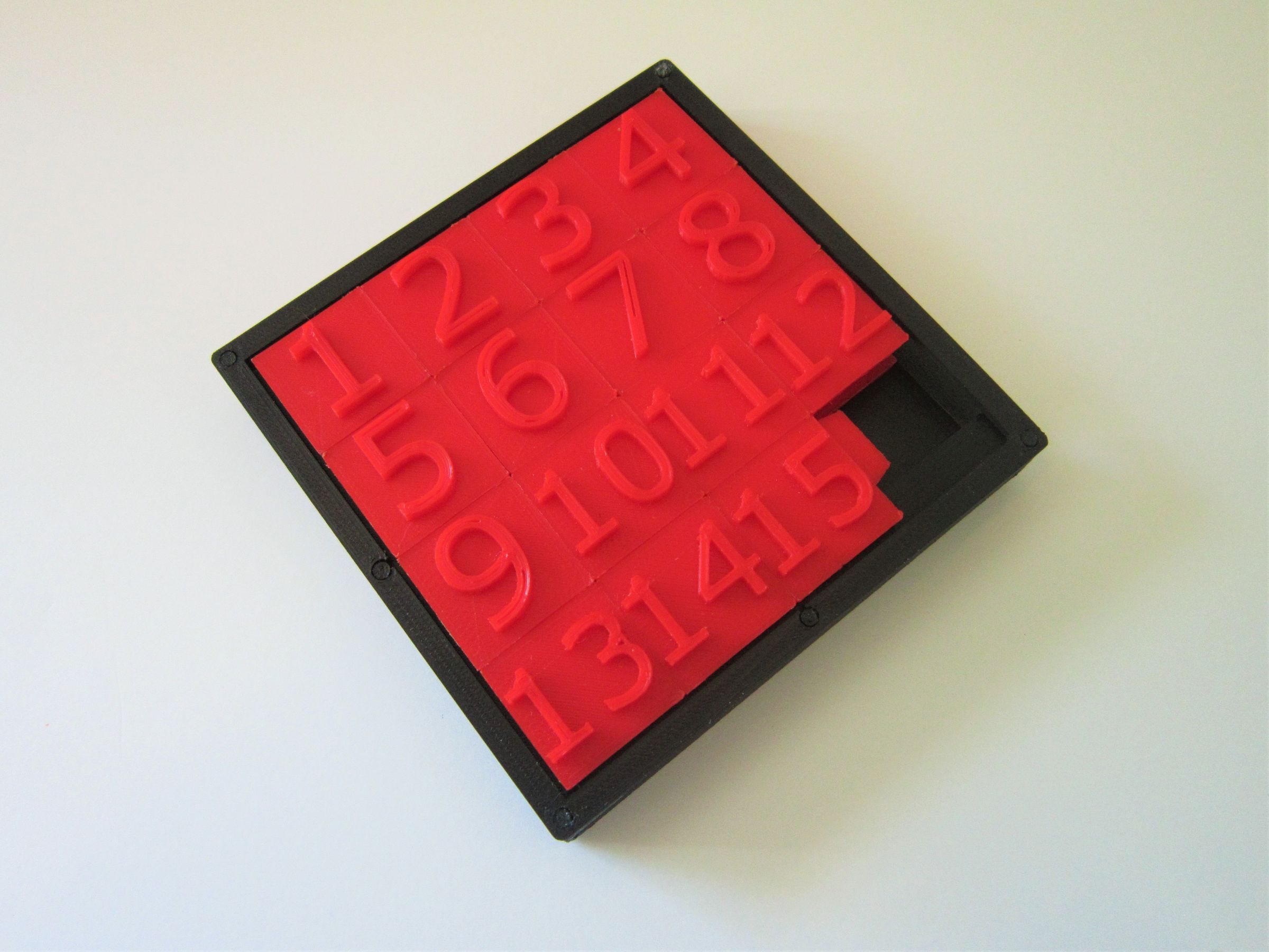3D Printed Sliding Tile Puzzle 4 Steps (with Pictures) Instructables