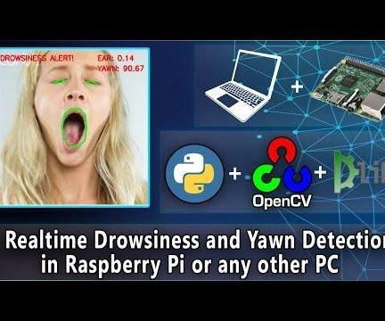 Realtime Drowsiness and Yawn Detector Using Raspberry Pi or Any Other PC