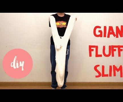 GIANT FLUFFY SLIME With Shaving Cream