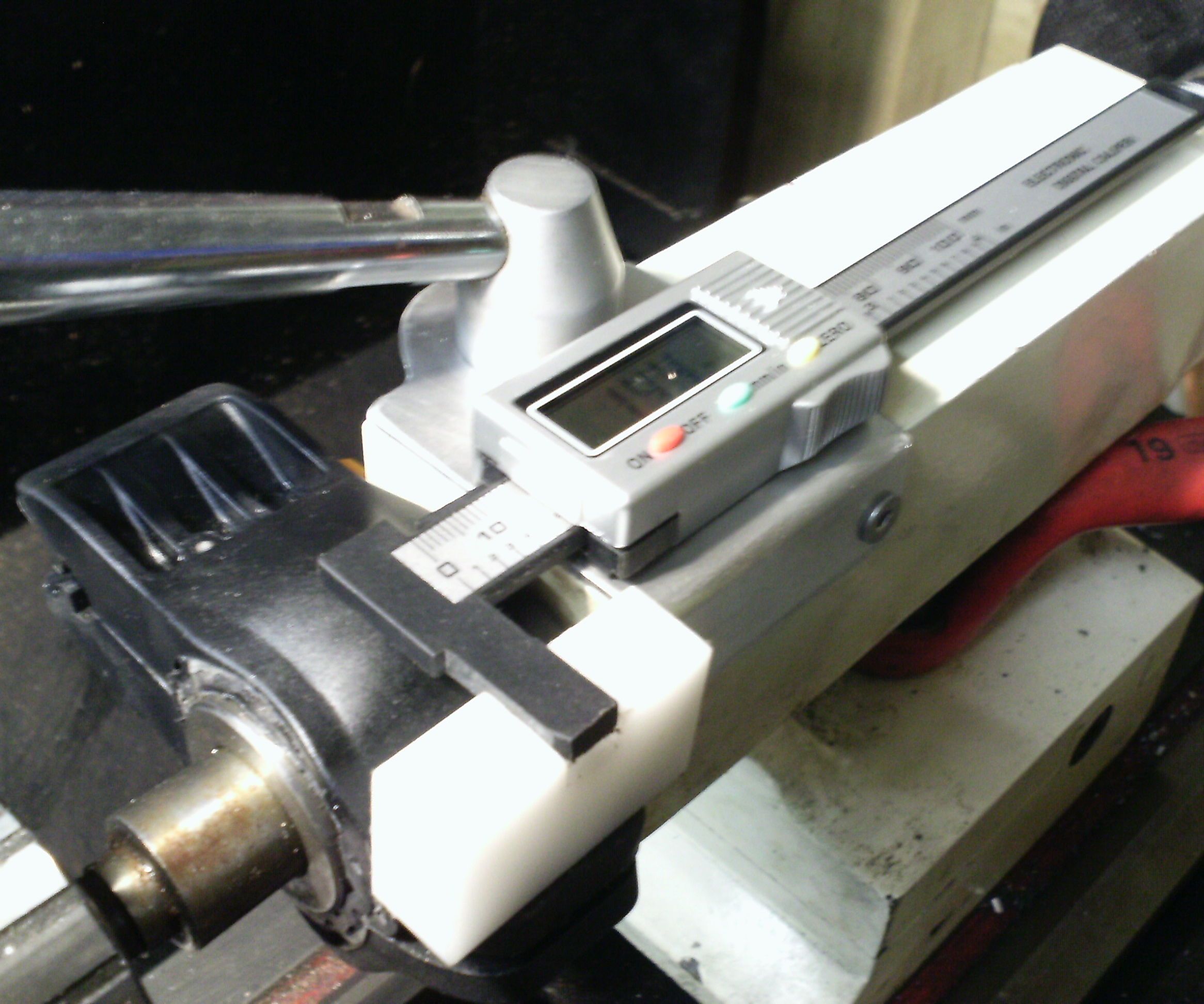 Lathe Tail-stock DRO. ( Showing Phases of  the Design Process)