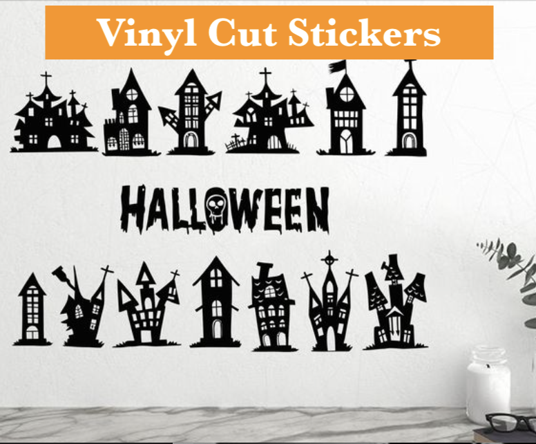 Vinyl Cut Halloween Stickers