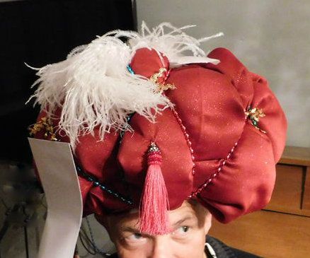 The Great Carnac!   (hat-making Tutorial & Video of Skit) 