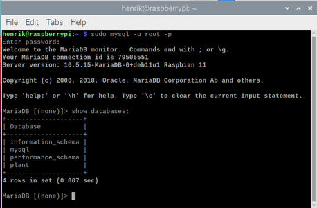 Database Installation and Creation