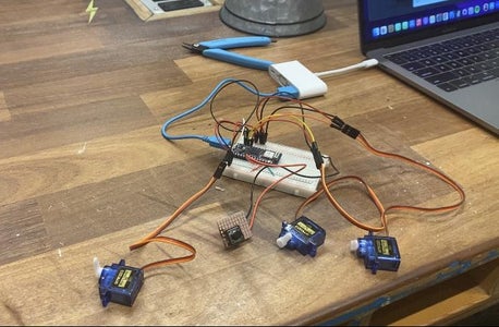 Arduino 33 IoT Pushbutton to Servo - Breathing Bud Mechanical Flower ...
