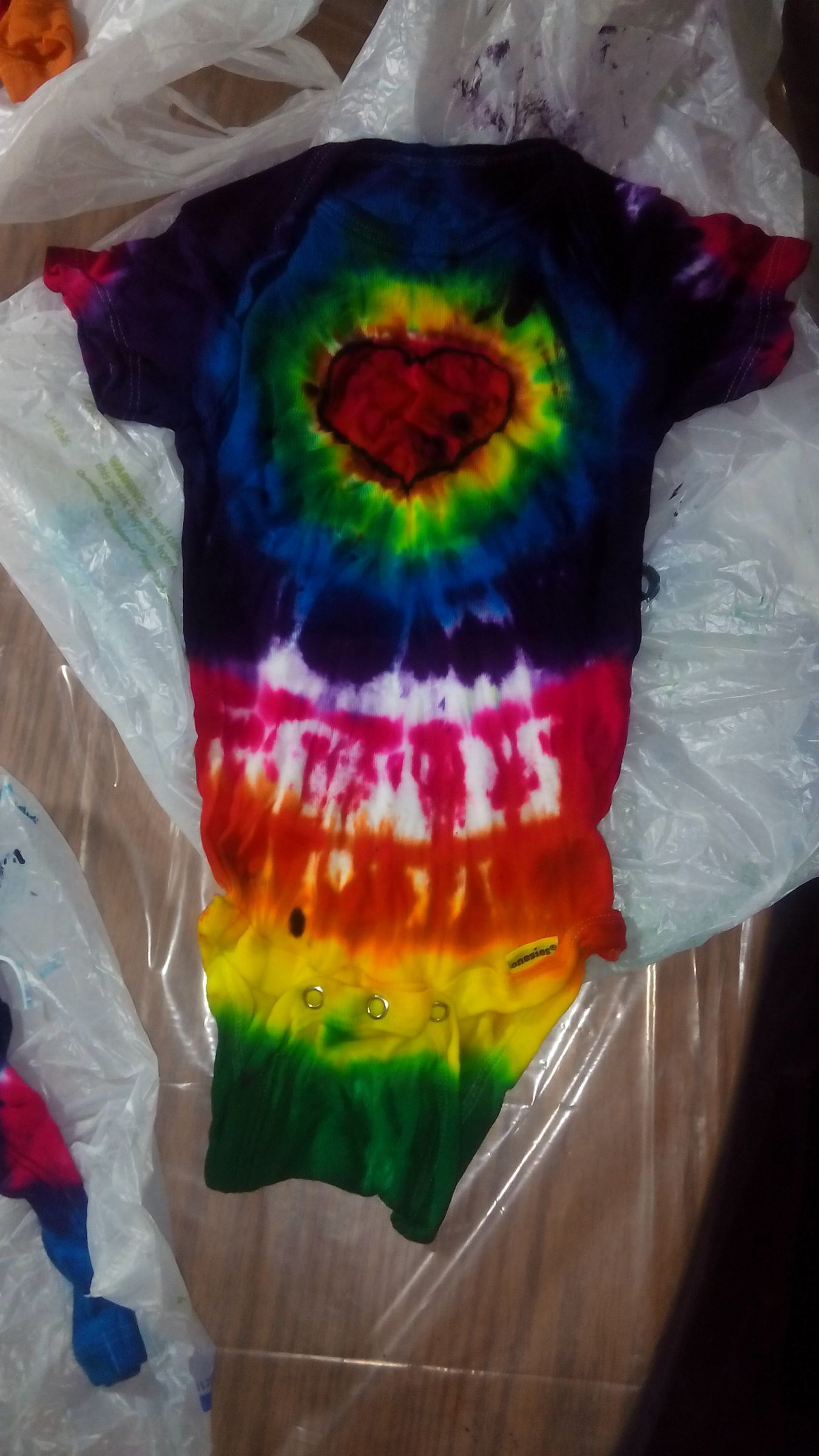 Heart Shaped Tie Dye