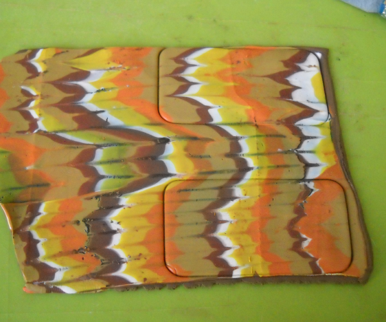 Waved Design With Clay