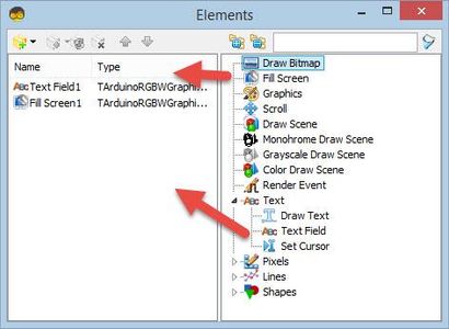 In Visuino Set Components