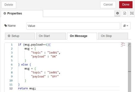 Setup Node Red Dashboard