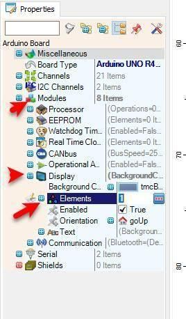 In Visuino Set Components