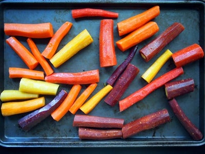Roasted Rainbow Carrots