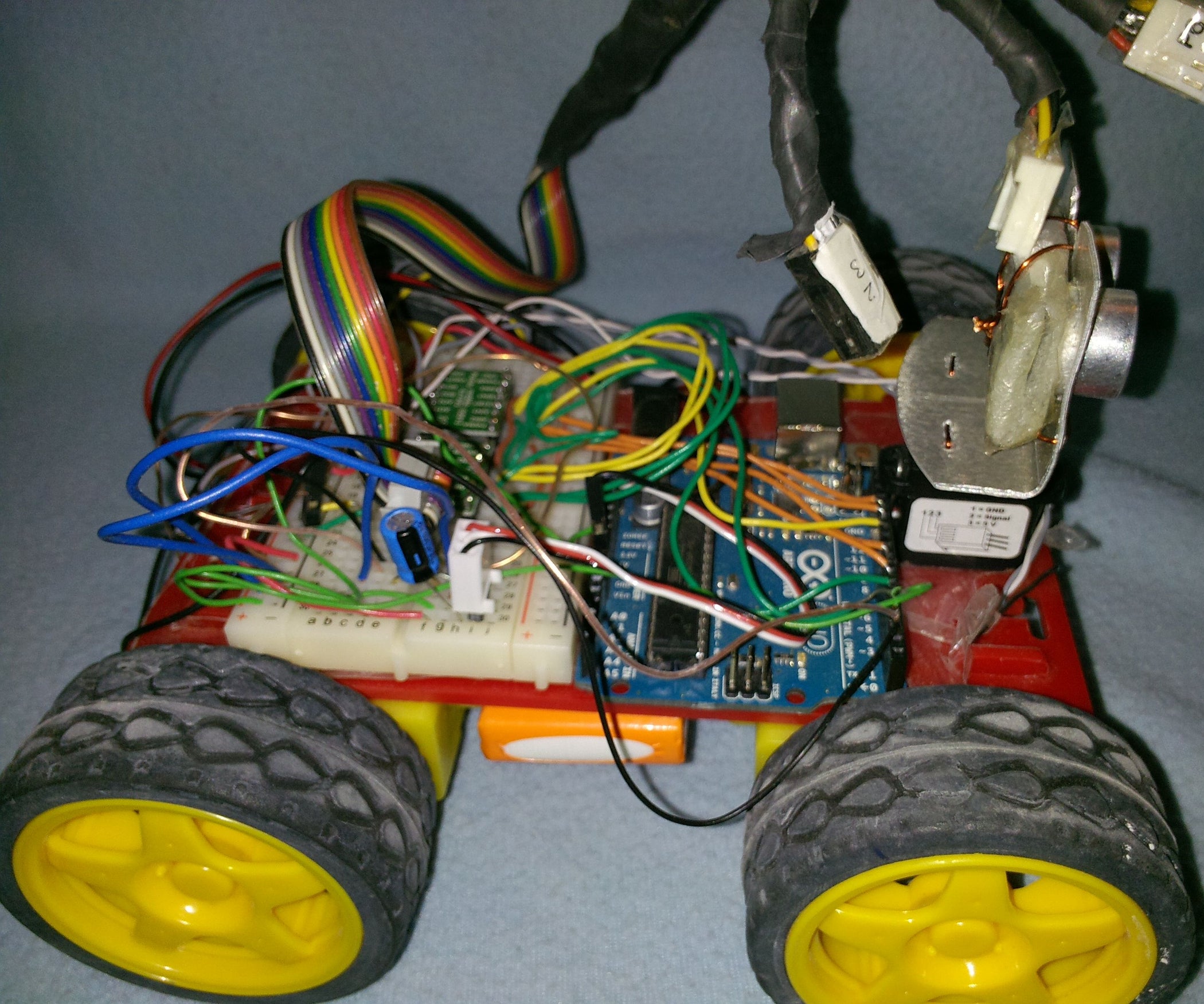 How to Make an Obstacle Avoiding Arduino Robot! "My Robot V1" : 3 Steps ...