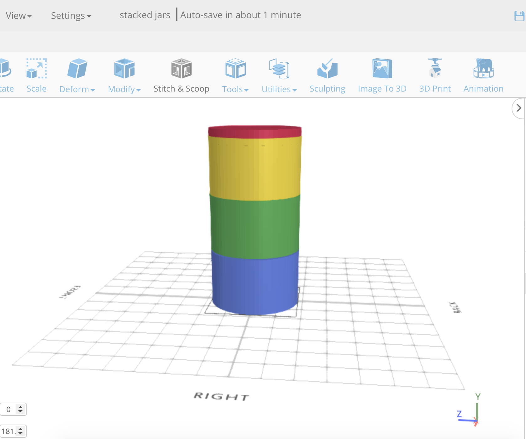 Learn SelfCAD- an Online 3D Modeling Software: Designing Stackable Jars