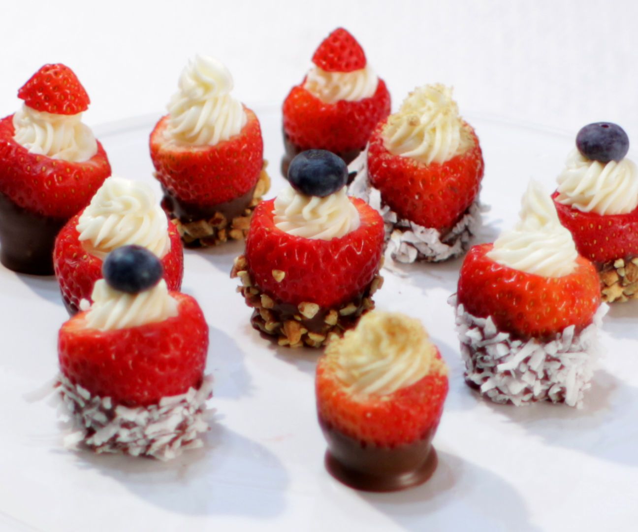 Cream Cheese Stuffed Chocolate Dipped Strawberries