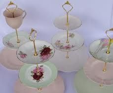 Create a vintage cake stand