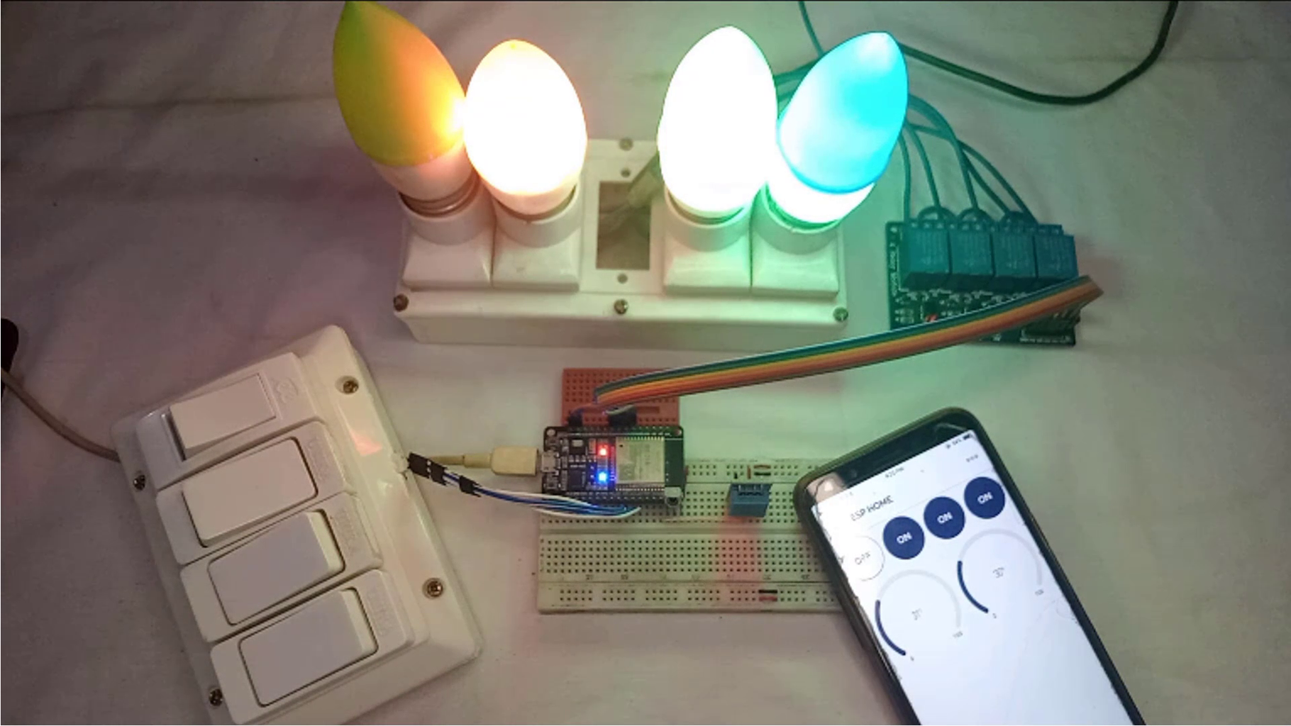 ESP32 Home Automation Project Using IR Remote Control and Blynk IoT ...