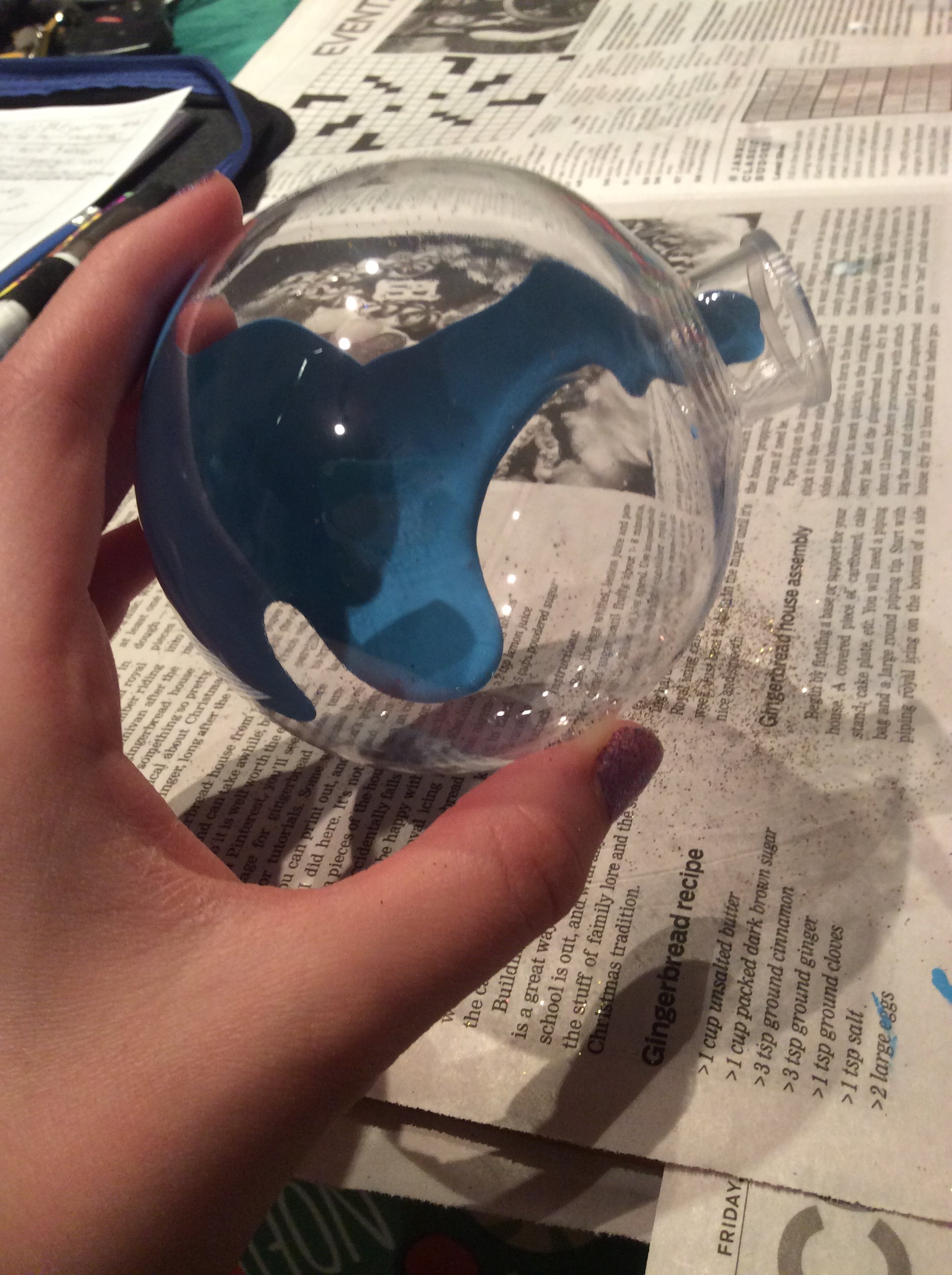 DIY Glitter and Marble Paint Ornaments 15 Steps (with Pictures