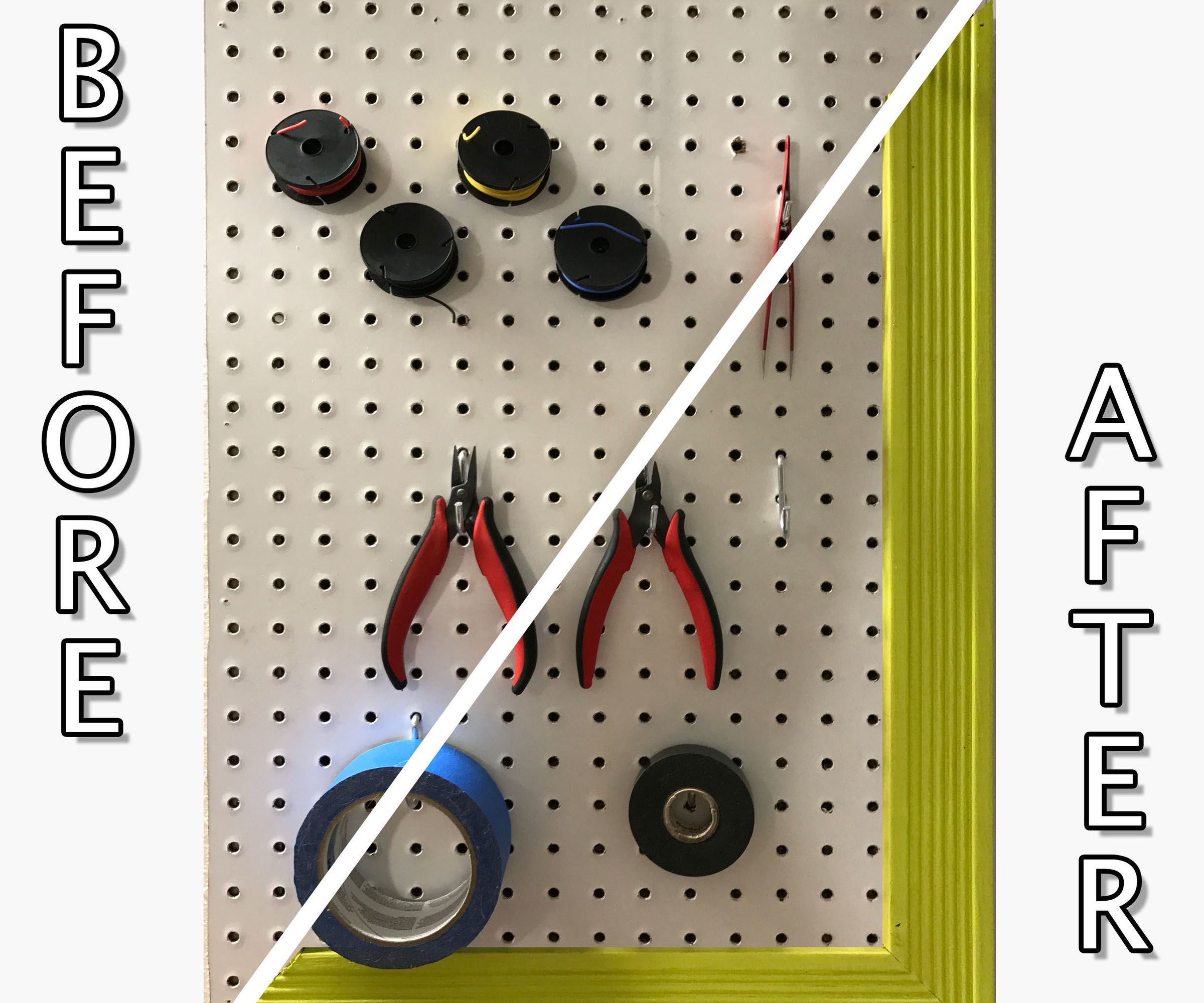 Pegboard Makeover