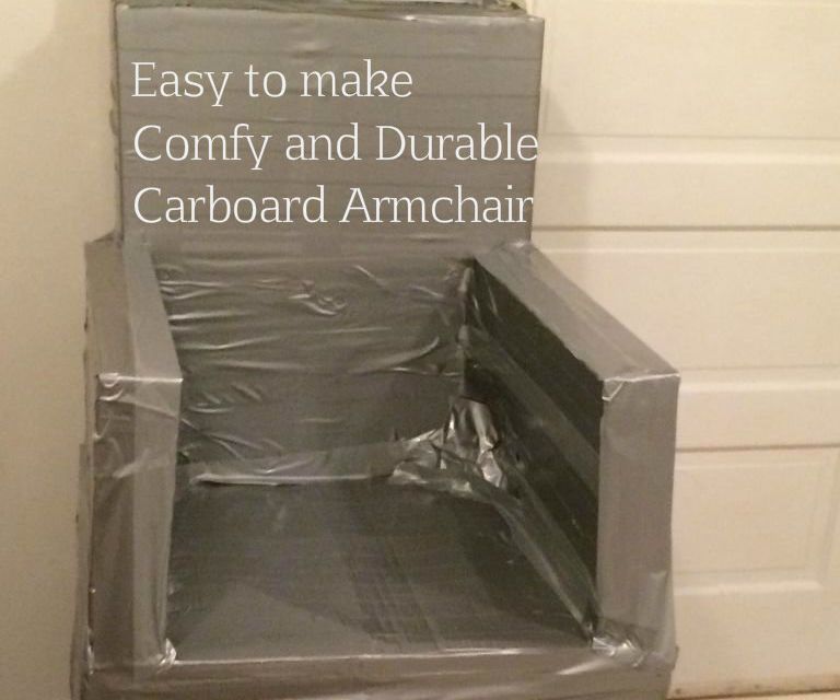 Cheap and Sturdy Armchair Made Out of Cardboard That You Can Customize 