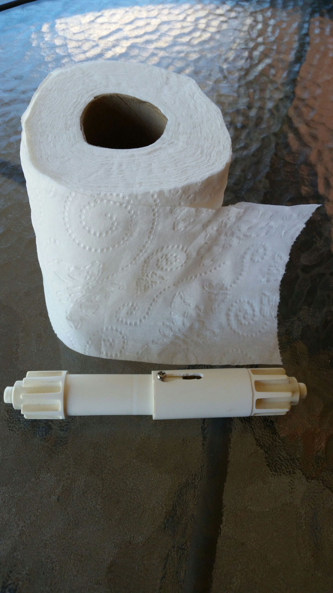 Toilet Paper Roll Dispenser Lock