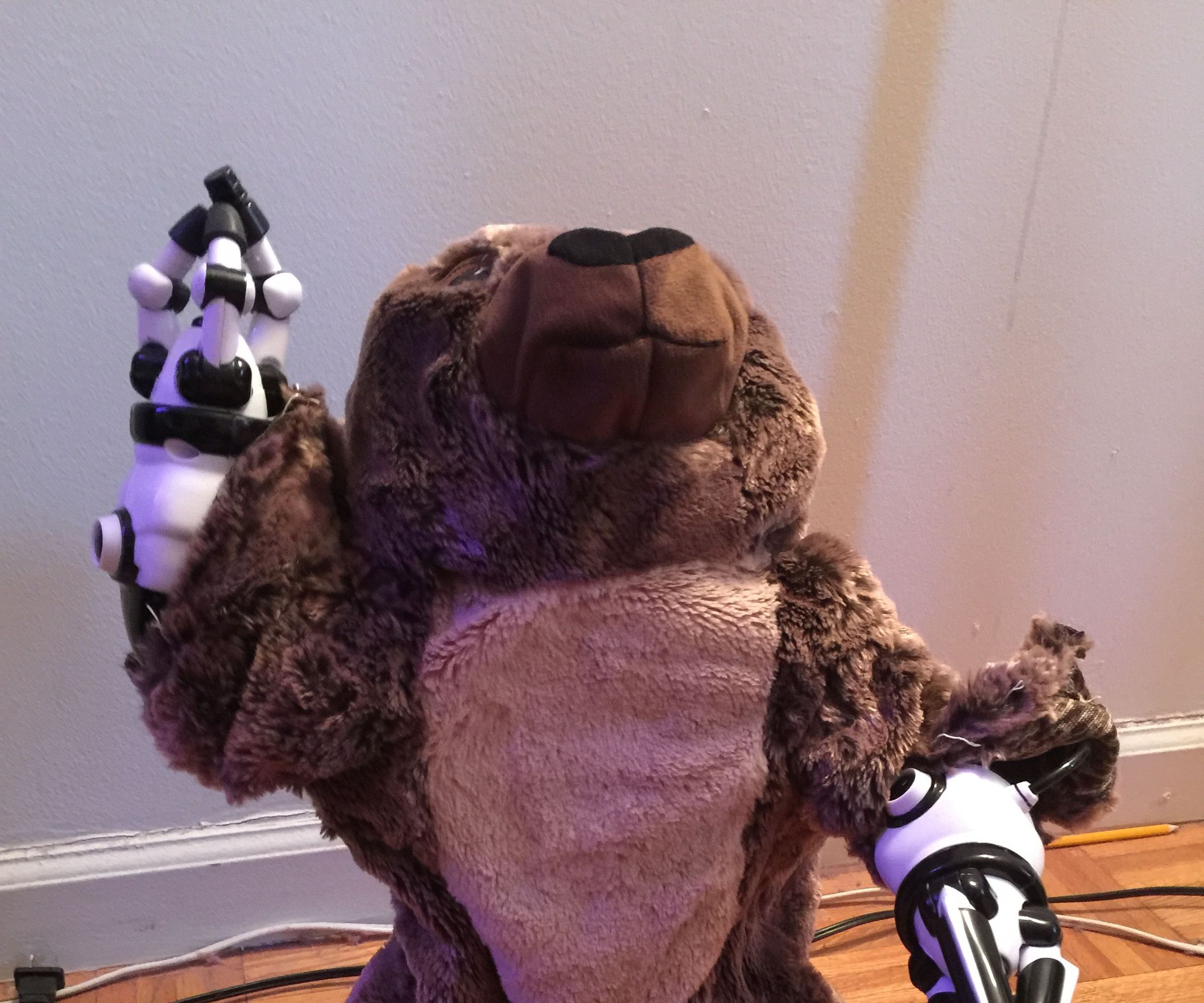 Intel Edison Powered Walking Teddy Bear