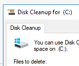 Free Up Drive Space in Windows 10 Using Disk Cleanup