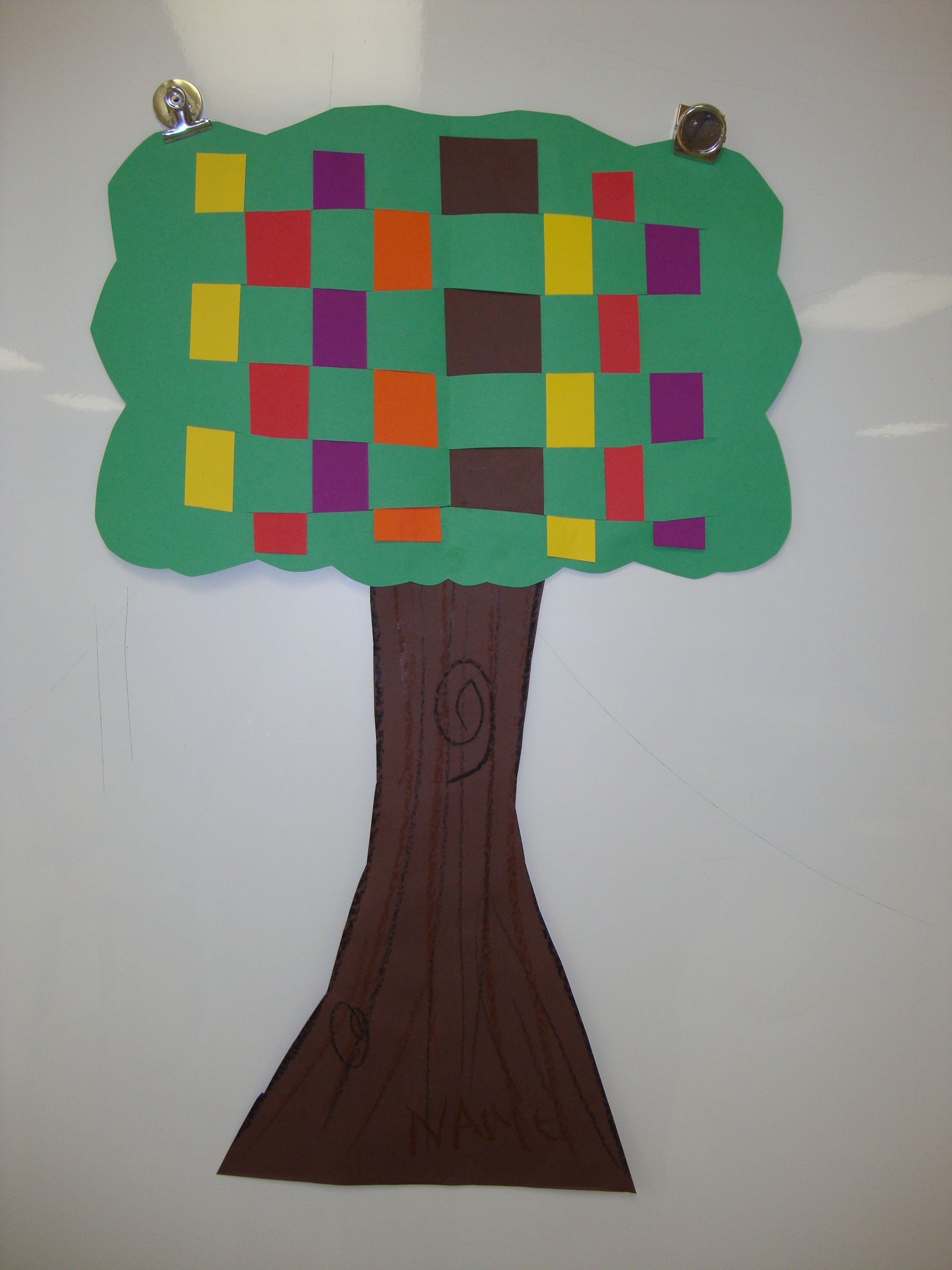 Tree Weaving: Elementary School Art Project