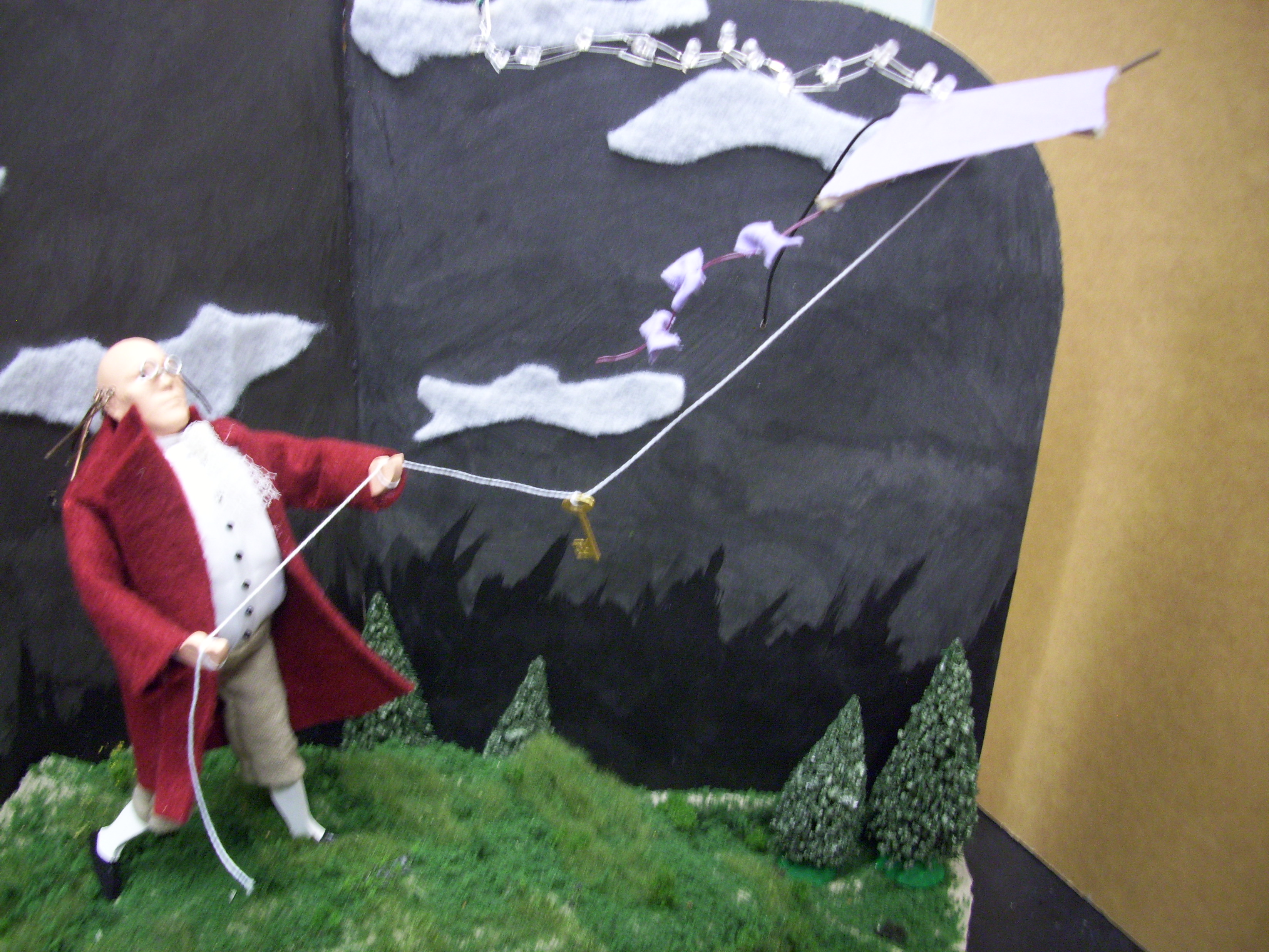 The Adventure of Electricity: an Interactive Light Diorama