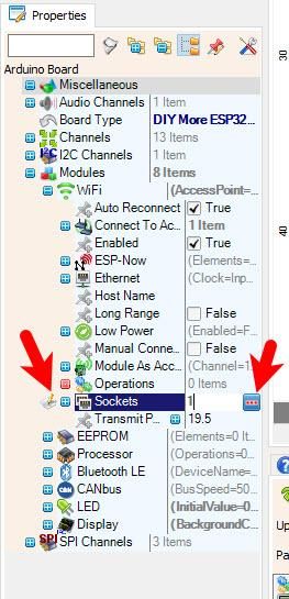 In Visuino Set Components
