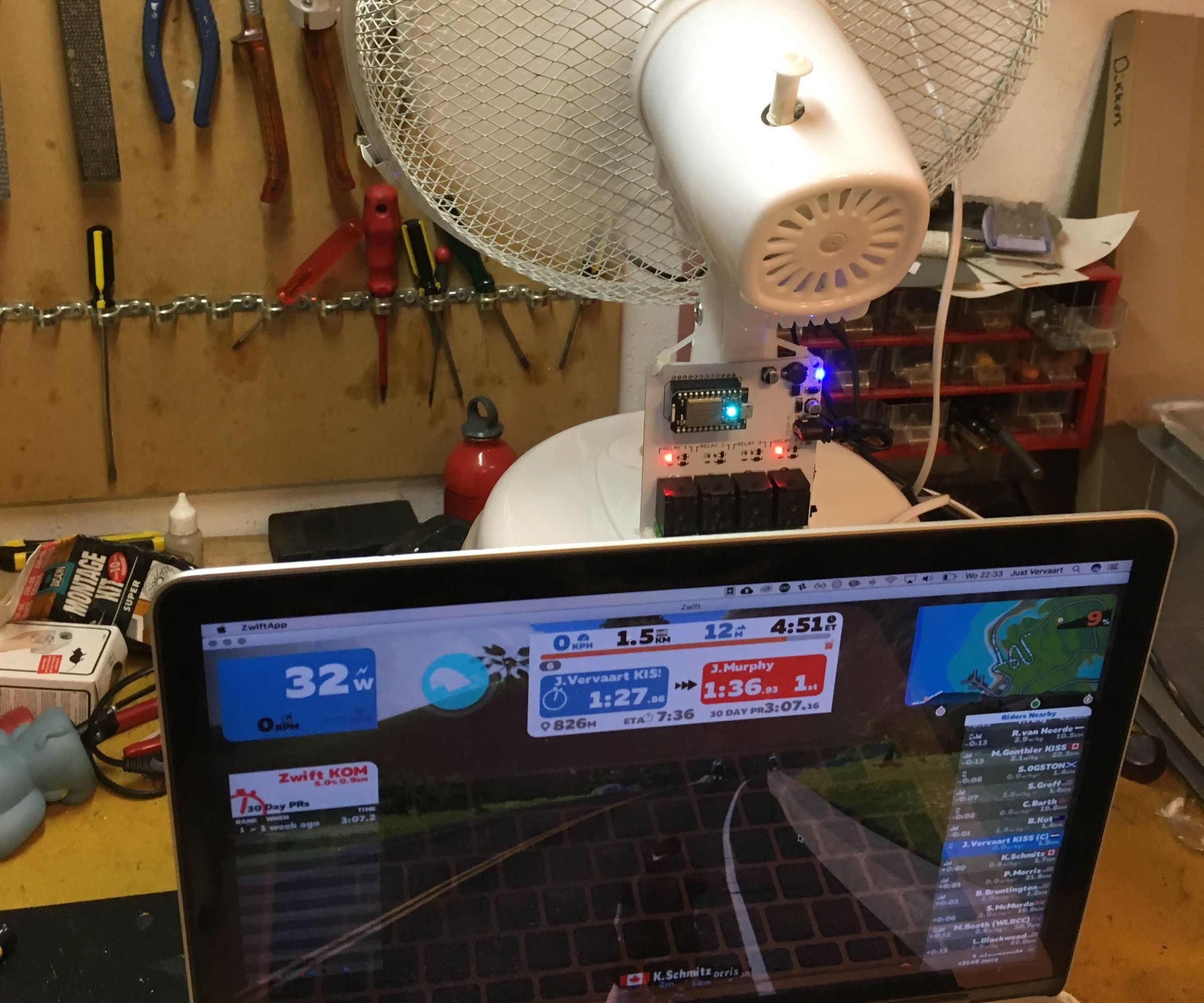 Internet Connected Fan for Zwift