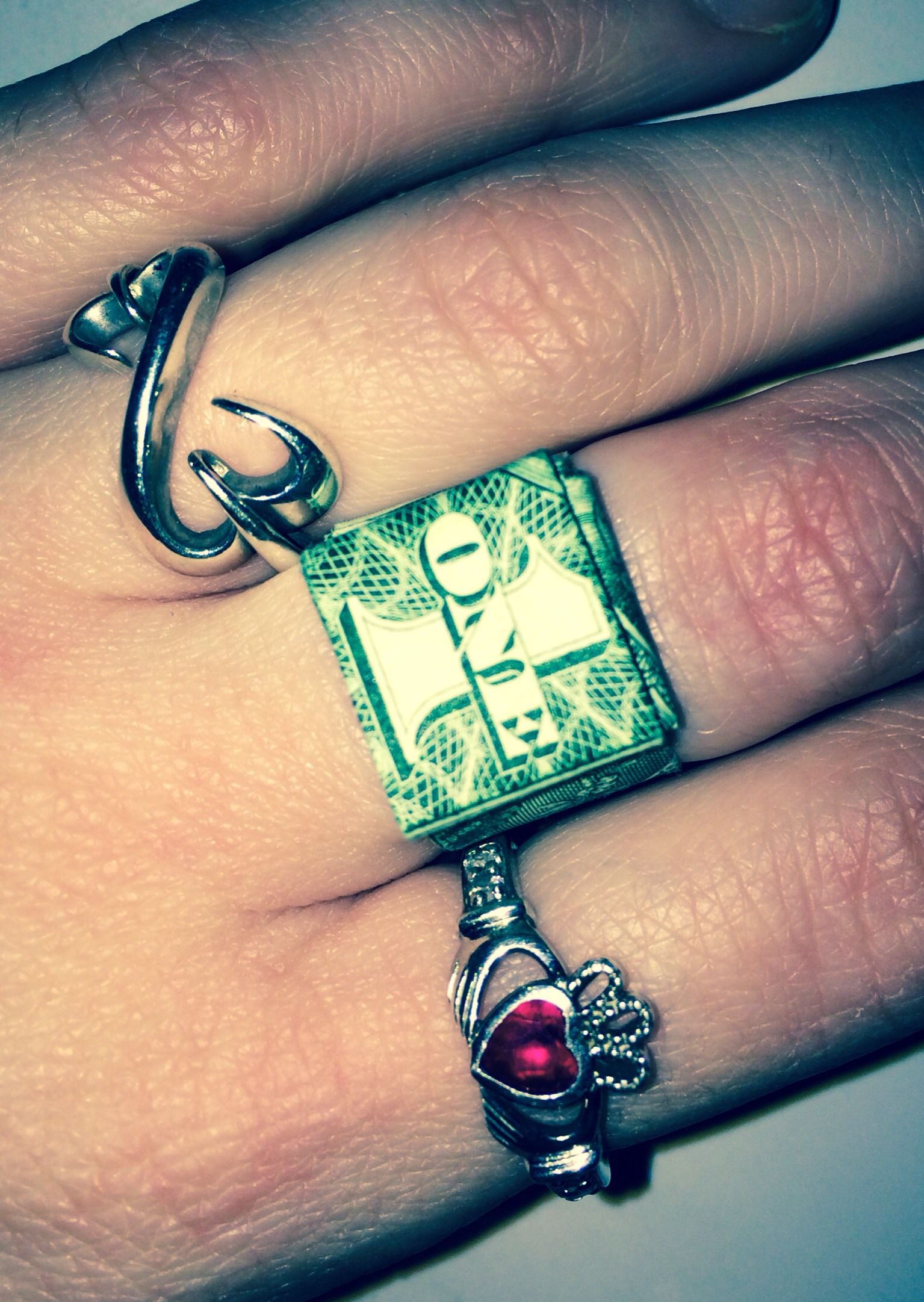 Dollar Bill Origami Ring