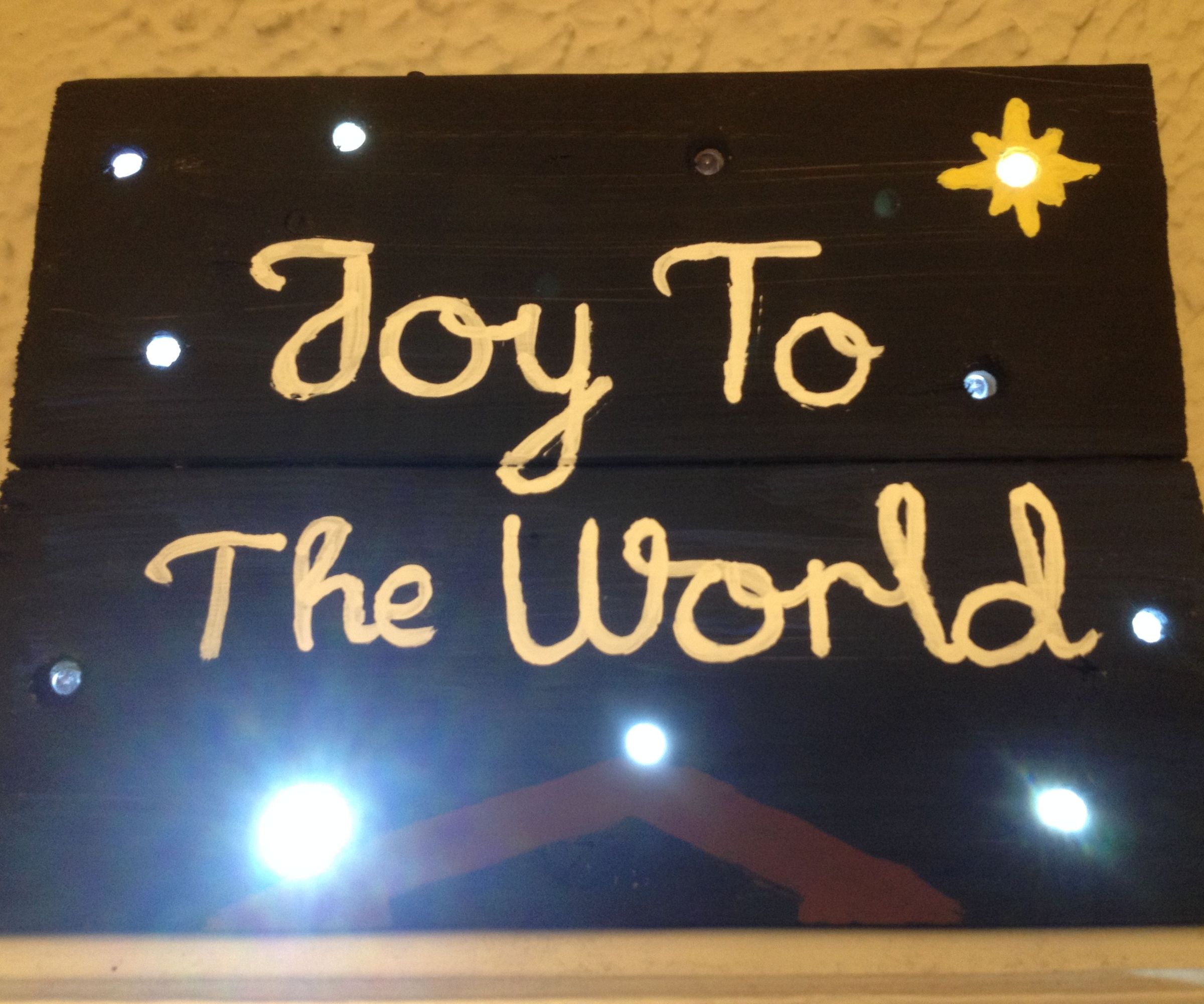 Cheap DIY Flashing LED Wooden Signs