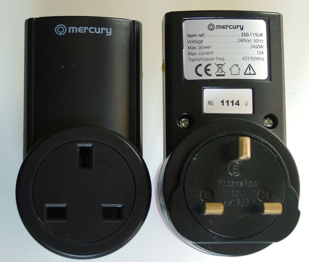 Mercury RF Remote Socket Control From Raspberry Pi