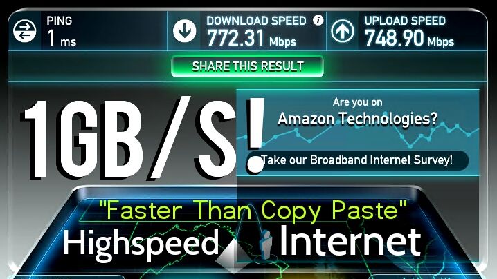 1 Gbps Ultra High Speed Internet Tests!