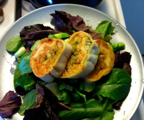 Leftover Burrito Salad 