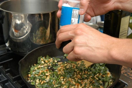 Add Rough Chopped Basil